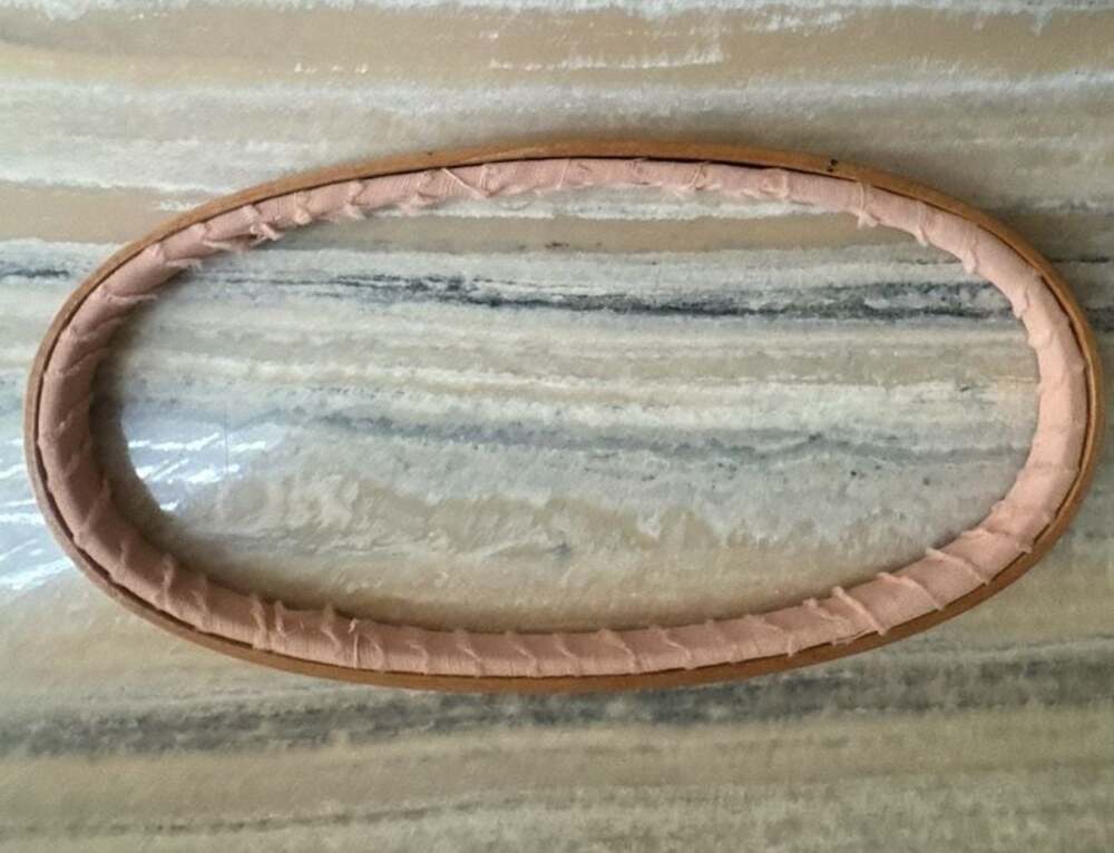Vintage Duchess Oval Wooden Embroidery Hoop